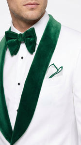 Men’s Emerald Green Tuxedo with Vest, Hunter Green Wedding & Prom Tuxedo Suit