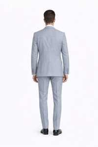 Tiglio Light Gray Suit for Men – Elegant Wedding and Business Formal Suit