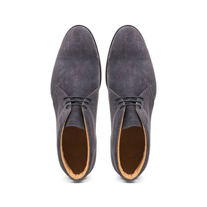 Zelli Marco Italian Suede Chukka Boots in Grey | Luxury Footwear