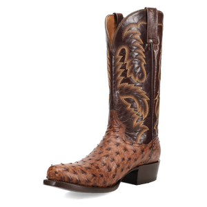 MARCO FULL QUILL OSTRICH BOOT