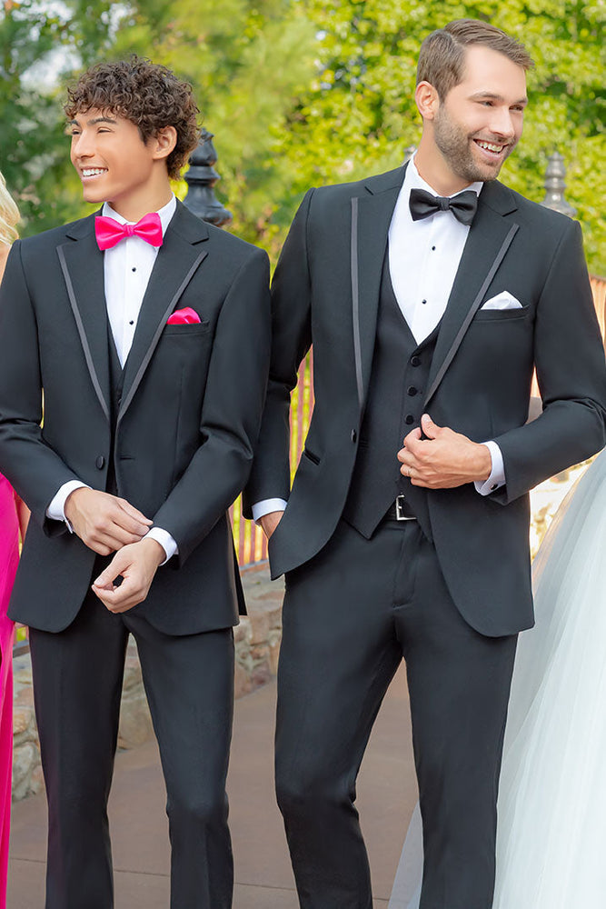 "Simon" Black Notch Tuxedo Jacket (Separates)