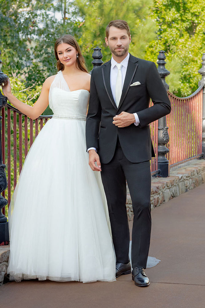 "Simon" Black Notch Tuxedo Jacket (Separates)