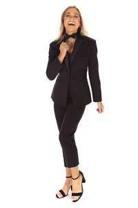 "Sophia" Black Tuxedo Jacket (Separates)