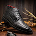 Marco Di Milano Martinelli Black Leather Dress Shoe