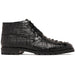 Marco Di Milano Martinelli Caiman Crocodile Chukka Boots Black