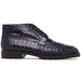 Marco Di Milano Martinelli Caiman Crocodile Chukka Boots Navy