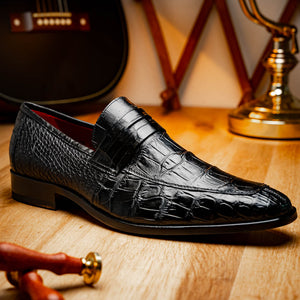 Marco_Di_Milano Matteo Black Leather Luxury Shoe
