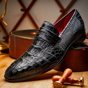 Marco_Di_Milano Matteo Black Leather Luxury Shoe