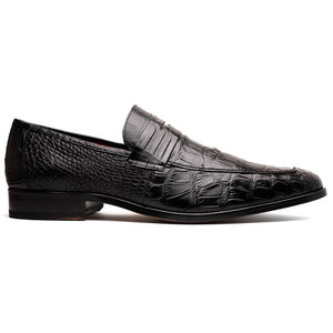 Marco_Di_Milano Matteo Black Leather Luxury Shoe