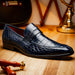 Marco Di Milano Matteo Navy Leather Loafers