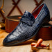 Marco Di Milano Matteo Navy Leather Loafers