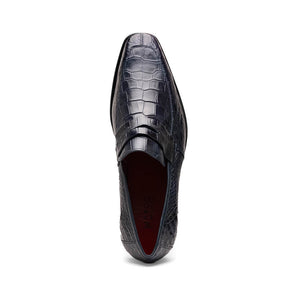 Marco Di Milano Matteo Navy Leather Loafers