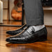 Marco_Di_Milano Matteo Black Leather Luxury Shoe
