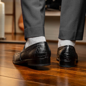 Marco_Di_Milano Matteo Black Leather Luxury Shoe