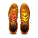 Zelli Matteo Calfskin and Perforated Suede Sneakers in Mustard
