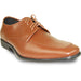 Men's Allure Light Brown Formal Oxford Lace-Up Dress & Tuxedo Shoes - USA Men's Outlet