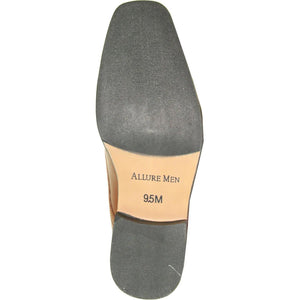 Men's Allure Light Brown Formal Oxford Lace-Up Dress & Tuxedo Shoes - USA Men's Outlet