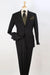 "Men's Apollo King Modern Fit 2B Two Piece Suit: Professional & Polished in Black" - USA Men's Outlet