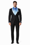 Blue and White Lapel Tuxedo