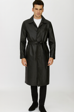 men-s-black-pu-belted-trench-coat