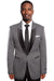 Men's Black Tazio Blazer: One Button Half Satin Shawl Lapel Micro Check Look - USA Men's Outlet