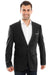 "Men's Black Tazio Summer Linen Blazer: Look Classy & Stay Cool" - USA Men's Outlet