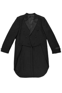 Men's BM Bryan Michaels Classic Black Tuxedo Tail Coat | Modern Fit - Elegant Mensattire