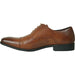 Men's "Bravo" Cognac Cap Toe Oxford - Elegant Lace-Up Dress Shoes - USA Men's Outlet