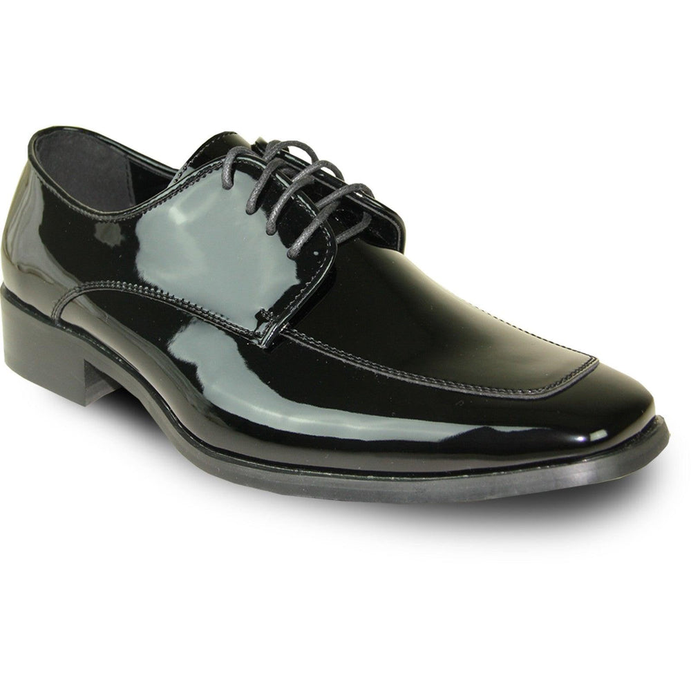 Men's Bravo Tux Shoes: Shiny Patent Moc Toe For Stylish Prom Nights - USA Men's Outlet