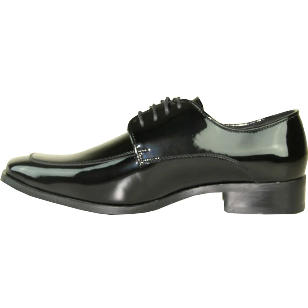 Men's Bravo Tux Shoes: Shiny Patent Moc Toe For Stylish Prom Nights - USA Men's Outlet