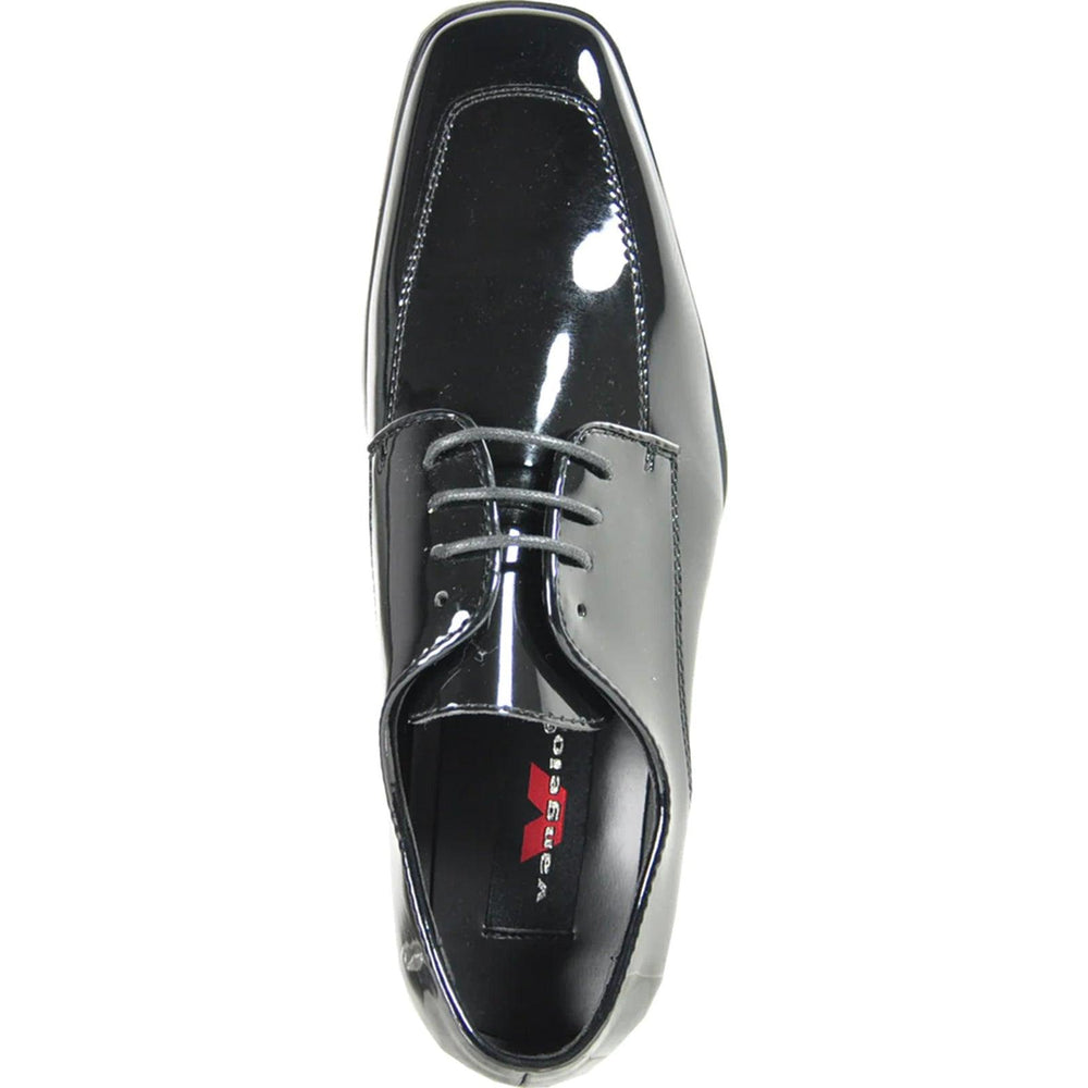 Men's Bravo Tux Shoes: Shiny Patent Moc Toe For Stylish Prom Nights - USA Men's Outlet