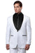 Men's Bryan Michaels White & Black Slim Fit Classic Shawl Lapel Tux - USA Men's Outlet