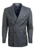 Men's Charcoal Grey Stacy Adams Windowpane Double Breasted Suit - USA Men's Outlet