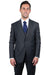 Men's Charcoal Grey Vested 2-Button Stacy Adams Suit - USA Men's Outlet