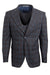 "Men's Charcoal Grey Windowpane Plaid Stacy Adams 2-Button Vest Suit" - USA Men's Outlet