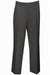 Men's Charcoal Wool-Feel Dress Pants | Regular Fit & Flat Front | Vinci - USA Men's Outlet