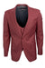 Men's Classy Coral Blush Pink One-Button Vested Peak Lapel Stacy Adams Suit - USA Men's Outlet