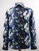 "Men's Daniel Ellissa Reg. Fit Sports Shirt: Royal Blue & Black Japanest Wave Pattern" - USA Men's Outlet