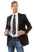 Men's Designer Black Wool Suit Jacket by Zegarie - USA Men's Outlet