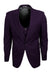 Men's Eggplant Vested Suit | Stacy Adams Peak Lapel 1-Btn - USA Men's Outlet