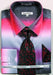 Men's Faded Print Dress Shirt & Tie Set by Daniel Ellissa - Red - USA Men's Outlet