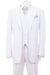 Men's Fortino Landi 2-Button White Vested Basic Suit - Modern Fit - USA Men's Outlet