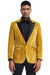 Men's Gold Textured Velvet Prom Tuxedo Jacket by Tazio - USA Men's Outlet