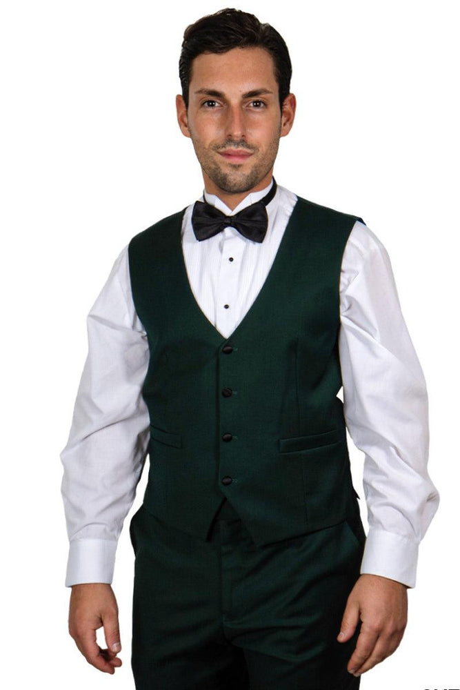 Men's Hunter Green Refined One-Button Shawl Lapel Tuxedo by Stacy Adams - USA Men's Outlet