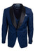 Men's Indigo Blue Stacy Adams Vested 1-Btn. Shawl Lapel Tuxedo - USA Men's Outlet