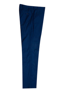 Men's Indigo Blue Stacy Adams Vested 1-Btn. Shawl Lapel Tuxedo - Elegant Mensattire