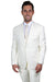 Men's Ivory Off-White Stacy Adams Basic Two-Button Vested Suit - USA Men's Outlet