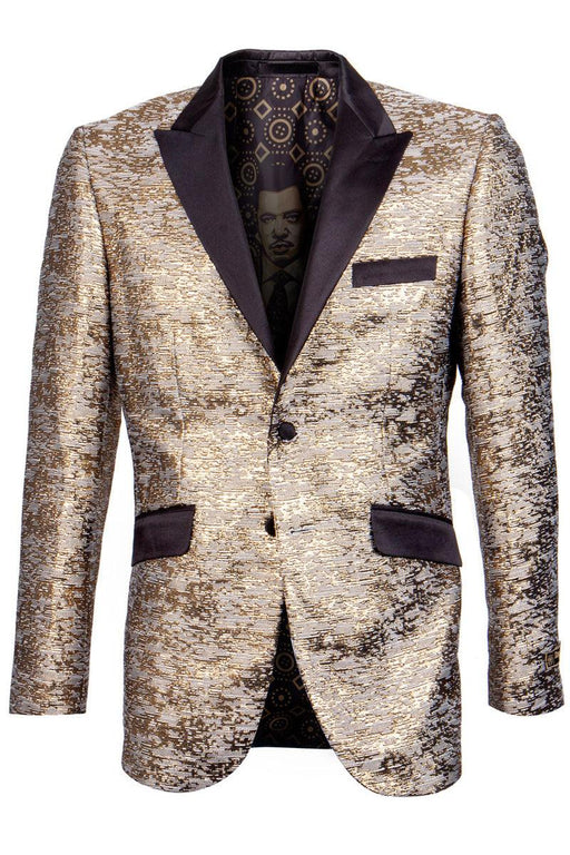 Men's Luxurious Satin Copper & Black Tux Jacket | Empire - USA Men's Outlet