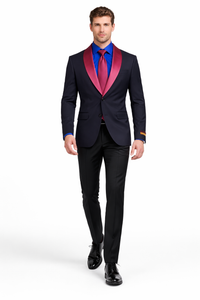 Stylish Men's Formal Blazer with Elegant Lapel Design
