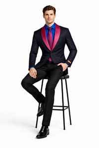 Stylish Men's Formal Blazer with Elegant Lapel Design